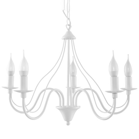 Żyrandol MINERWA 5 biały