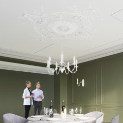 Żyrandol MINERWA 5 biały