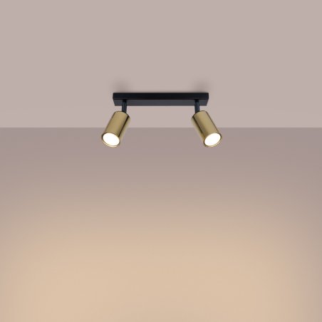 Plafon WINX 2 czarny/złoty