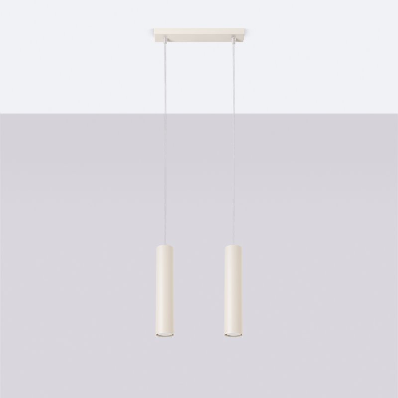 Lampa wisząca LAGOS 2 beżowa