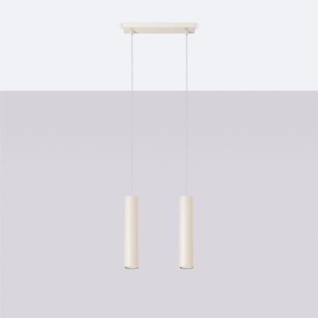 Lampa wisząca LAGOS 2 beżowa