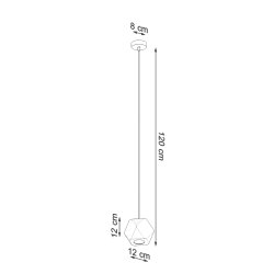 Lampa wisząca WOODY naturalne drewno