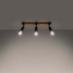 Plafon ZUCA 3 czarny