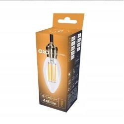 ŻARÓWKA LED E27 440LM 4W=38W DW BIAŁE ŚWIATŁO 4000K WĄSKA OZDOBNA