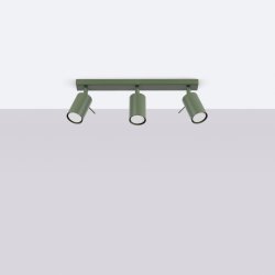 Plafon RING 3L zielony oliwkowy