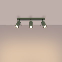 Plafon RING 3L zielony oliwkowy