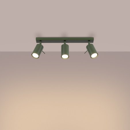 Plafon RING 3L zielony oliwkowy