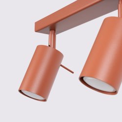 Plafon RING 3L ochra czerwona