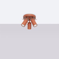 Plafon RING 3P ochra czerwona