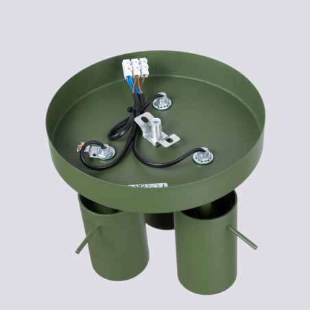 Plafon RING 3P zielony oliwkowy