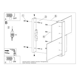 Kinkiet MASSIMO biały