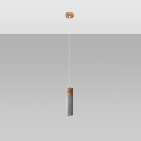 Lampa wisząca ZANE 1 szara