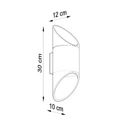 Kinkiet PENNE 30 czarny
