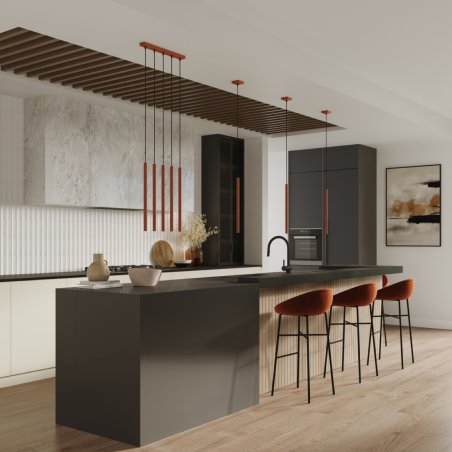 Kinkiet PASTELO 2 ochra czerwona