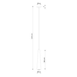Lampa wisząca SULA 1 naturalne drewno