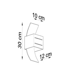 Kinkiet LORETO szary