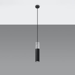 Lampa wisząca BORGIO 1 czarny