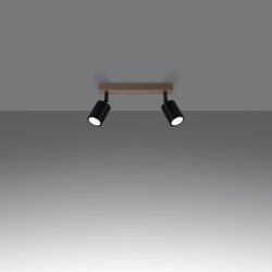 Plafon VERDO 2 czarny