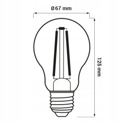 ŻARÓWKA LED E27 CLARO 16W WW CIEPŁE Światło 2200lm JASNA