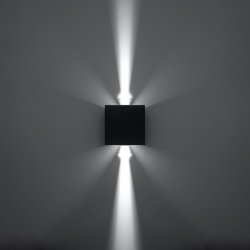 Kinkiet LUCA czarny LED IP54