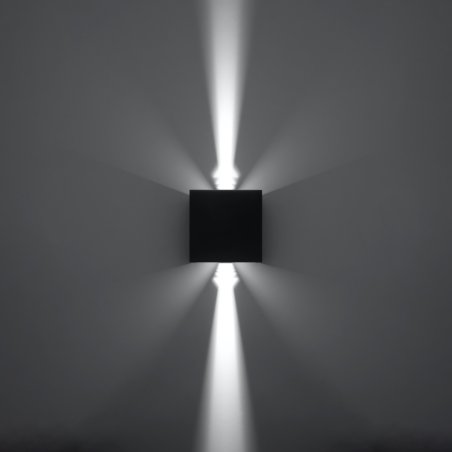 Kinkiet LUCA czarny LED IP54