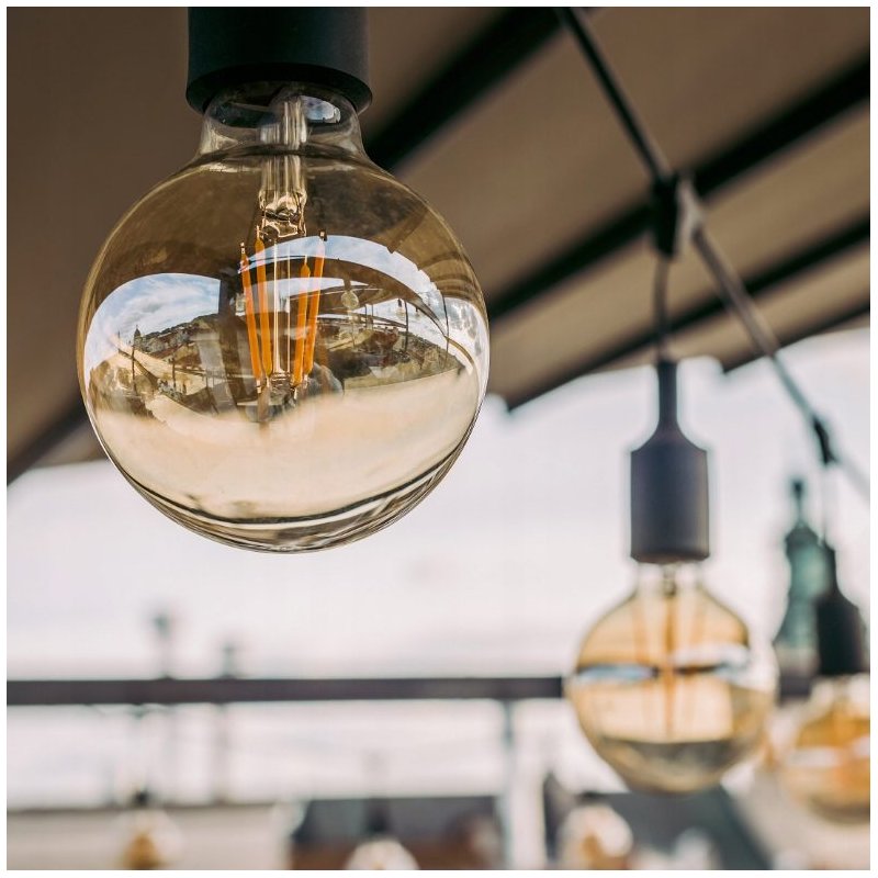 DEKORACYJNA OZDOBNA ŻARÓWKA LED E27 AMBER 6W