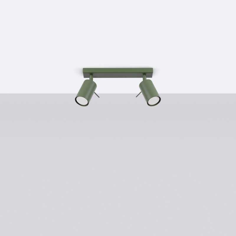 Plafon RING 2 zielony oliwkowy