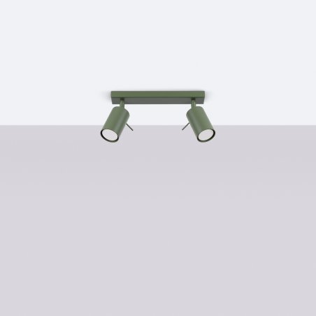 Plafon RING 2 zielony oliwkowy