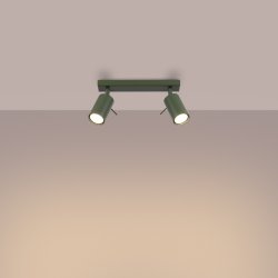 Plafon RING 2 zielony oliwkowy