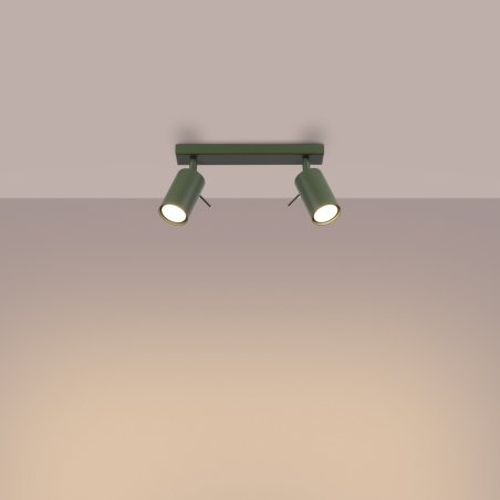 Plafon RING 2 zielony oliwkowy