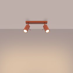 Plafon RING 2 ochra czerwona