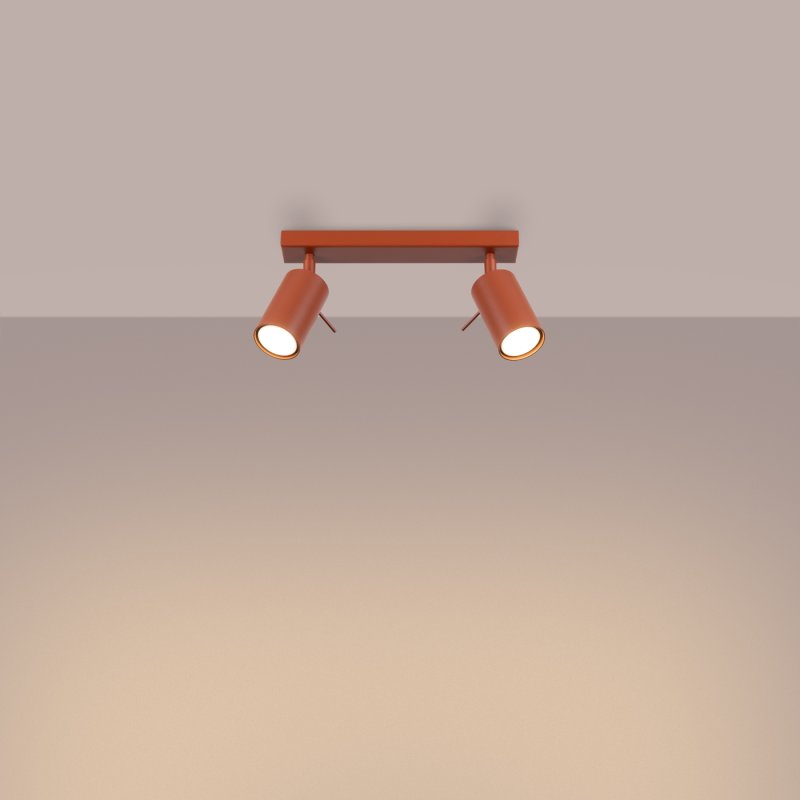 Plafon RING 2 ochra czerwona