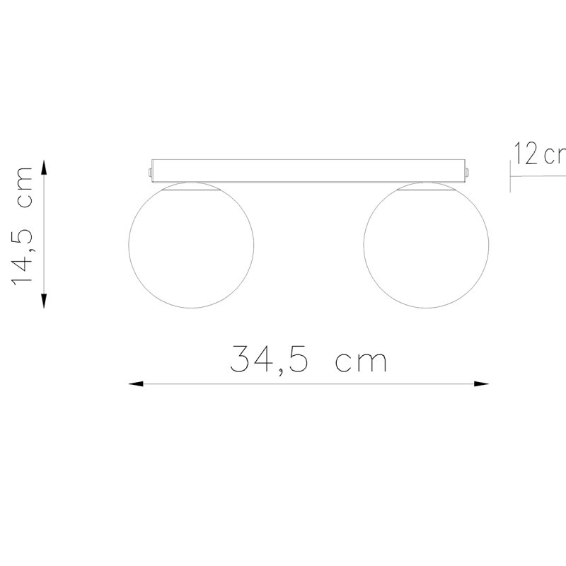 Plafon YOLI 2 biały