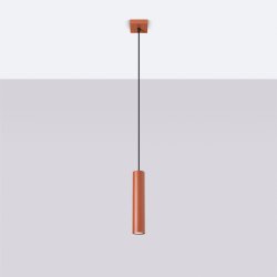 Lampa wisząca LAGOS 1 ochra czerwona