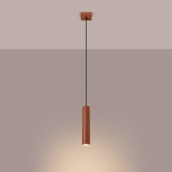 Lampa wisząca LAGOS 1 ochra czerwona