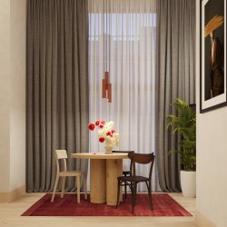 Lampa wisząca LAGOS 1 ochra czerwona