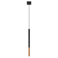 Lampa wisząca MOZAICA 1 czarny/miedź