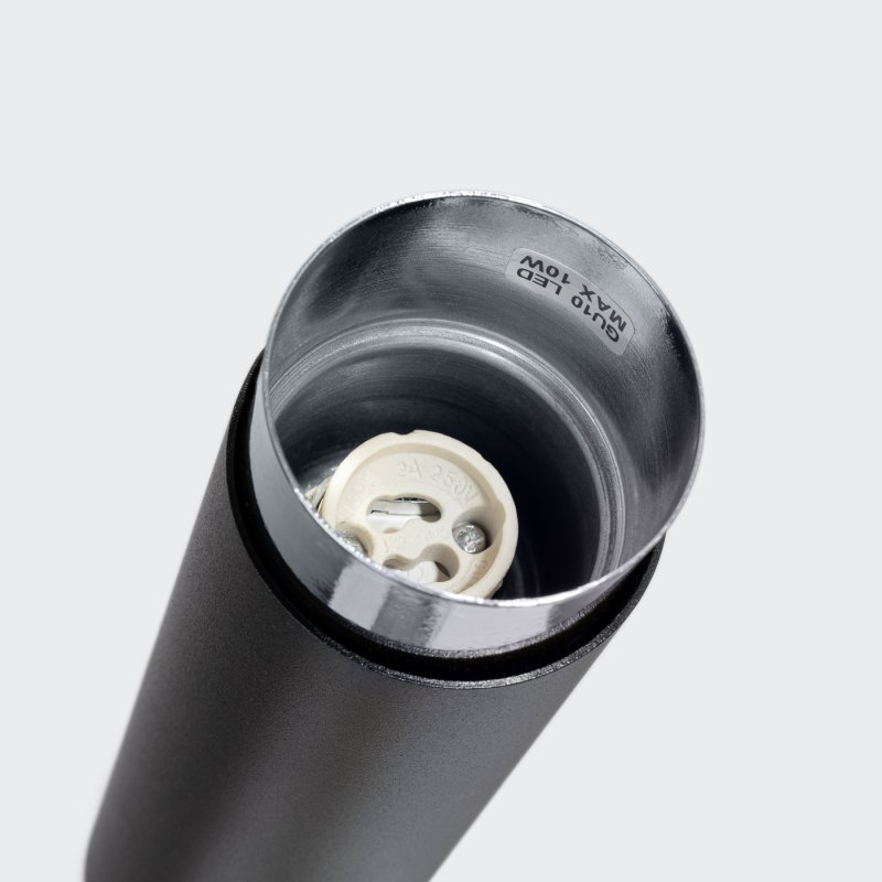 Plafon NERO 22,5 czarny/chrom