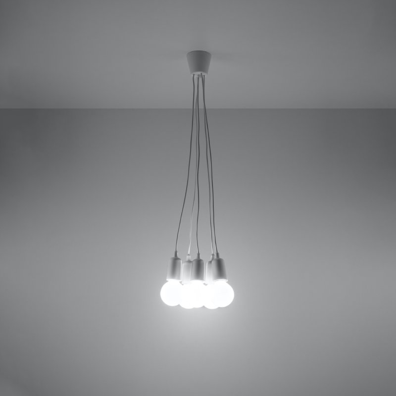 Lampa wisząca DIEGO 5 biała