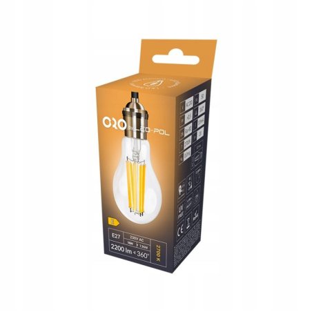 ŻARÓWKA LED E27 CLARO 16W DW NEUTRALNE ŚWIATŁO 2200lm BARDZO JASNA