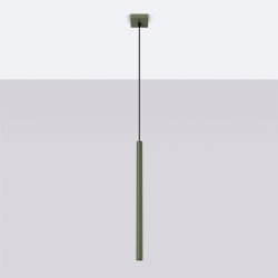 Lampa wisząca PASTELO 1 zielona oliwka