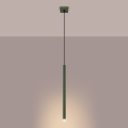 Lampa wisząca PASTELO 1 zielona oliwka
