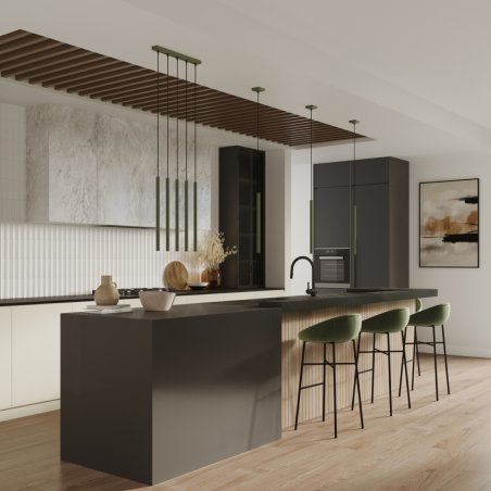 Lampa wisząca PASTELO 1 zielona oliwka