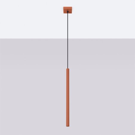 Lampa wisząca PASTELO 1 ochra czerwona