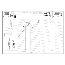 Plafon LAGOS 30 złoty połysk