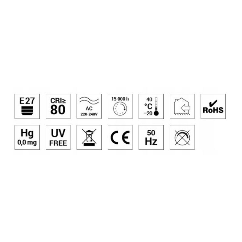 ŻARÓWKA LED E27 800 lm 7W Mała ozdobna JASNA ŻARÓWKA