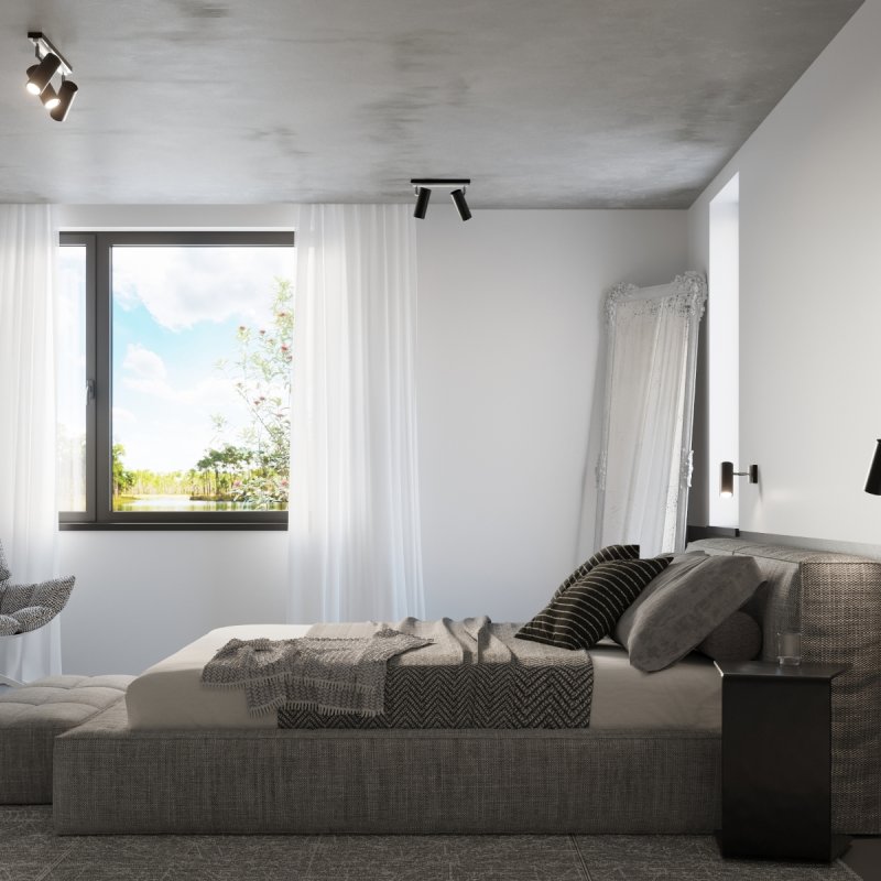 Plafon DIREZIONE 1 czarny