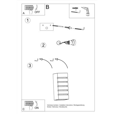 Kinkiet ceramiczny SAMIR