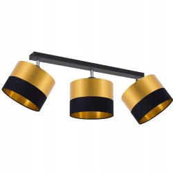 Lampy z abażurami złotymi