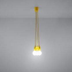 Lampa wisząca DIEGO 3 żółta